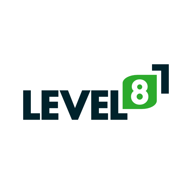 Level8 logo by kewkii.com